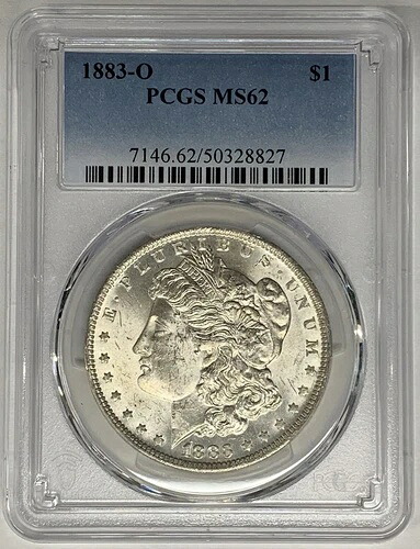 1883-O モルガン銀貨 PCGS MS 62 (15) D