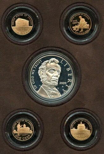 2009年リンカーンコイン＆クロニクルズプルーフセット（米国造幣局発行、LN6）