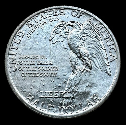 米国 1925年 ストーンマウンテン記念銀貨 50セント BU