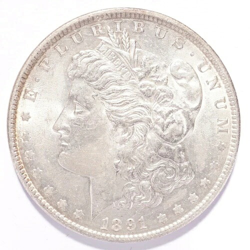 1891年モルガン銀貨 BU 42,900円