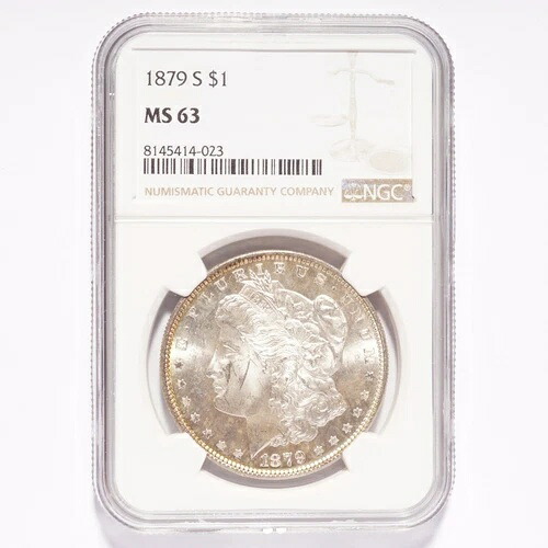 1879-S モルガン銀貨 NGC MS63