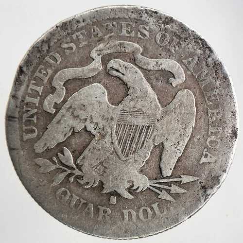 1876年 アメリカ合衆国 シーテッド・リバティ クォーター銀貨 | コレクターグレード | a6943