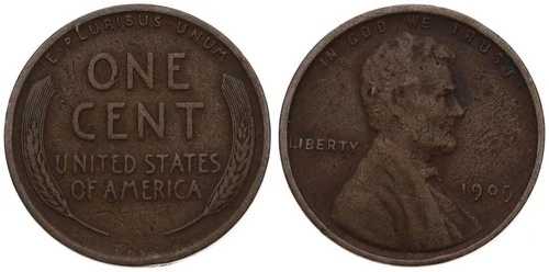 アメリカ合衆国 - アメリカ - 1セント硬貨 1909-1958年 - リンカーン - 様々な年代