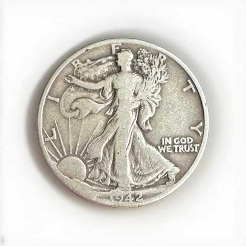 アメリカ合衆国 1942年 - 1/2ドル硬貨「ウォーキング・リバティ・ハーフダラー」