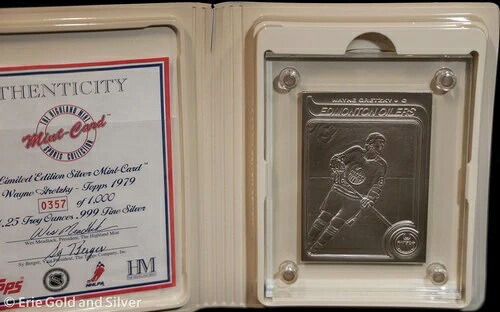 1979 Topps Highland Mint 4.25 oz Silver Wayne Gretzky NHL Mint-Card｜WORLD RESOURCE【QUEEN店】