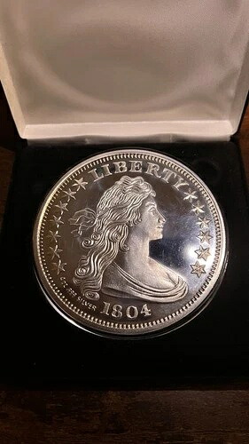 1804年製 ドレープ胸像 リバティ 4オンス シルバー トリビュート (.999) カプセルと美しい箱入り｜WORLD RESOURCE【QUEEN店】