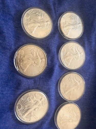 1オンス シルバーイーグルス 7枚セット