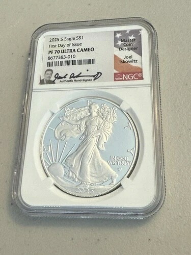2025 S プルーフ ASE PF70 NGC ウルトラカメオ FDOI ジョエル・イスコウィッツ