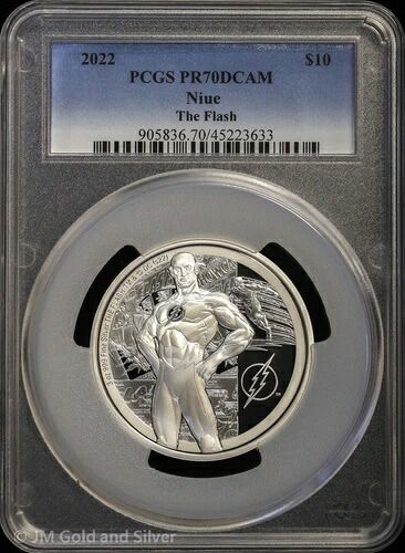 2022年 ニウエ 3オンス シルバー プルーフ フラッシュ PCGS PR 70 DCAM | DCコミックス ディープカメオ PF