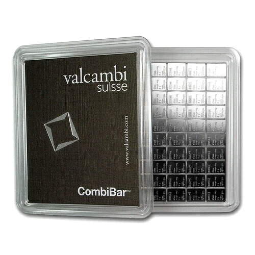 100 x 1グラム .999 純銀地金 ヴァルカンビ コンビバー 新品 100枚入り 105,875円