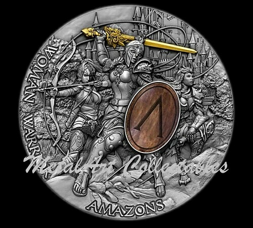 2019年 アマゾネス 2オンス 銀貨 ニウエ 女性戦士シリーズ第1弾 - 2025年以前 105,875円