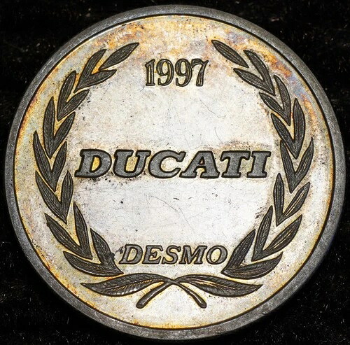 1997 ドゥカティ デスモ スーパーバイク カンピオーネ デル モンド 1oz 999 FINE シルバー ラウンド C6107