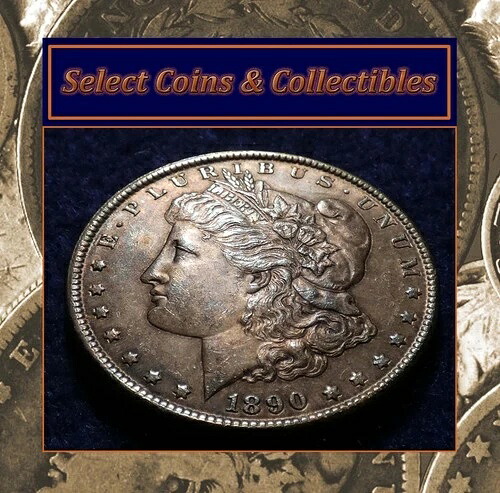 1890年モルガン銀貨 BU 素晴らしいマルチカラートーニング！ #2385