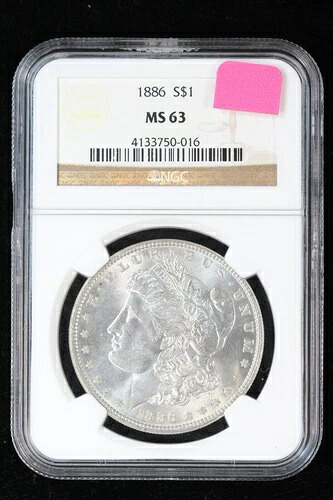 1886年モルガン・ダラー NGC MS63 3W5P