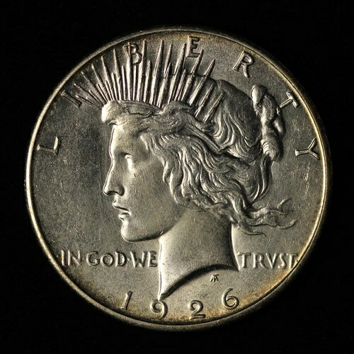 1926-S 1ドル銀貨平和ドル - 米国送料無料
