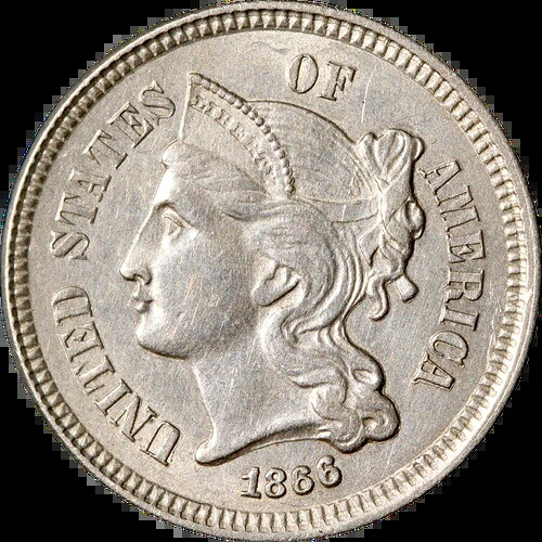 1866年 3セントニッケル