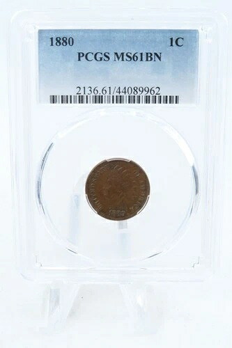 1880-P PCGS MS61BN インディアンセント ビジネスストライク 1C