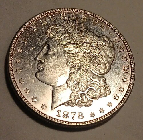 1878年製 モルガン銀貨 1ドル 光沢あり｜WORLD RESOURCE【QUEEN店】