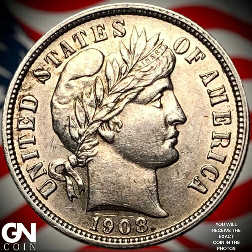 1908年 P バーバーダイム Y8216｜WORLD RESOURCE【QUEEN店】
