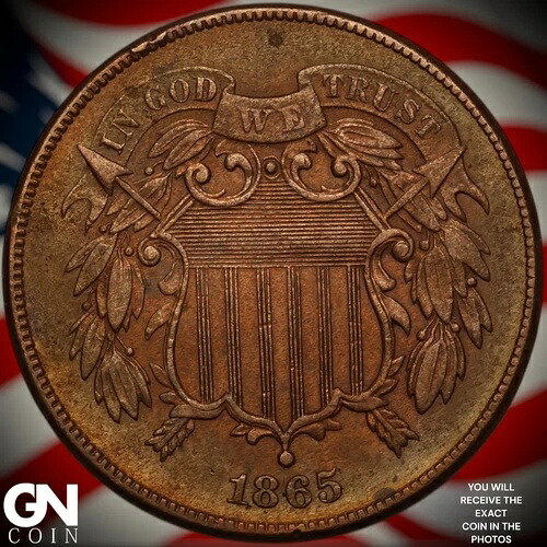 1865年 2セント硬貨 Z9538｜WORLD RESOURCE【QUEEN店】