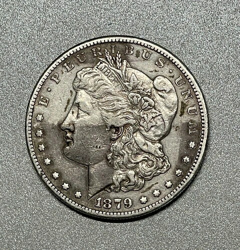 1879-S モルガン 90% 銀貨 1ドル 3枚目 裏面 1878年 斜めの矢印フェザー｜WORLD RESOURCE【QUEEN店】