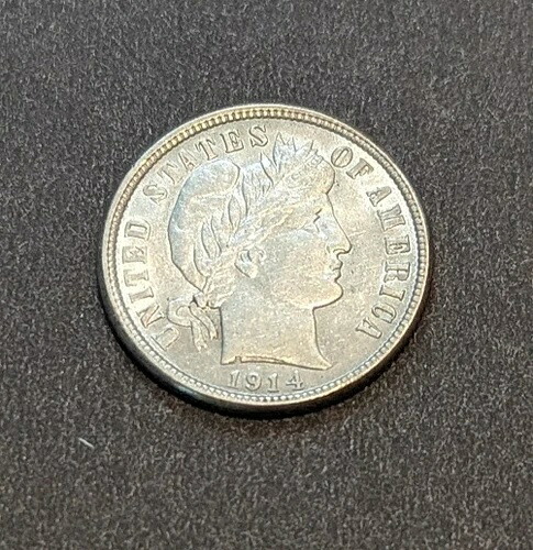1914 バーバー ダイム チョイス BU硬貨・コイン