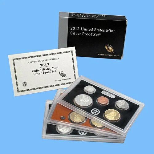 2012年 米国シルバープルーフセット ~ 14枚セット ~ 箱＆CoA OGP ~ 90%ミントカメオコイン｜WORLD RESOURCE【QUEEN店】