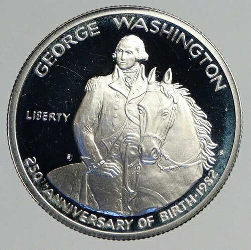1982年 ジョージ・ワシントン記念プルーフ銀貨 ハーフドル アメリカコイン i93814