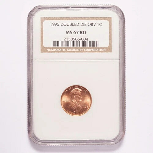 1995年 リンカーン・セント ダブルダイ 表面 NGC MS67 RD