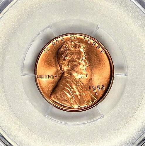 1952-D リンカーン セント PCGS MS-66+ RD