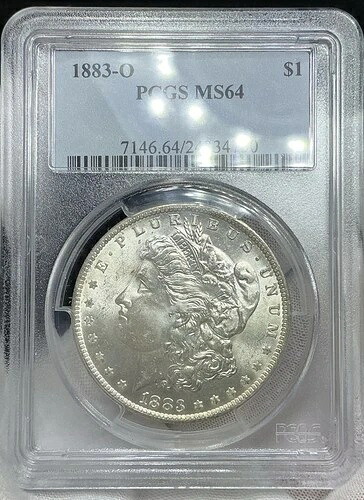 1883-O モルガン銀貨 MS64 PCGS