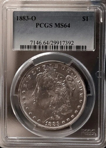 1883-O 1ドルモルガン銀貨 PCGS MS64 69,300円