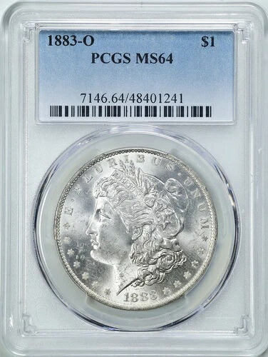 1883-O 1ドル モルガン銀貨 MS64 PCGS 48401241