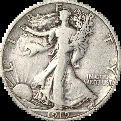 1919-S ウォーキングリバティハーフ