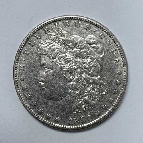 1880年Sミント モーガン銀貨 1ドル 未使用品
