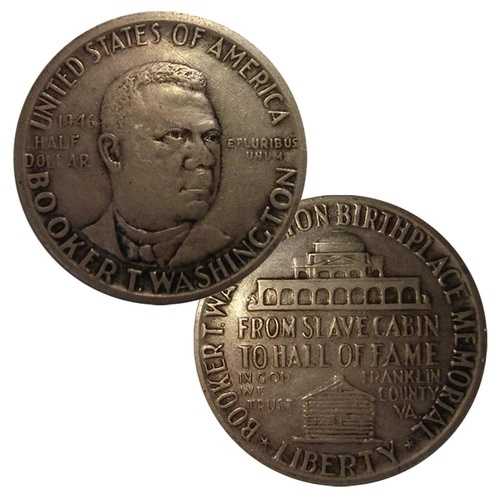 アメリカ合衆国 1946-1951年 ブッカー・T・ワシントン記念ハーフダラー 90%銀貨 - Ci