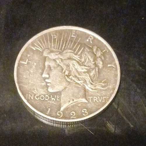1923年 アメリカ合衆国 銀製ピース1ドル硬貨
