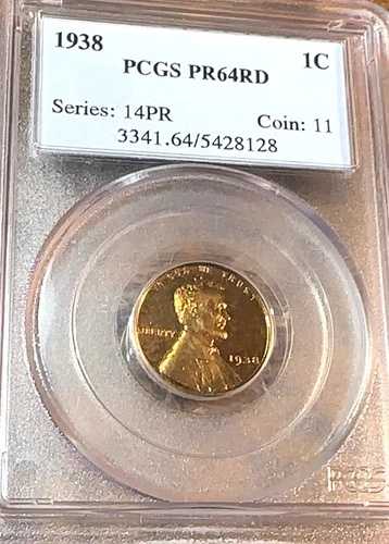 1938年プルーフリンカーンセント PCGS PR64RD 美しい ベストプライス eBay* CHRC