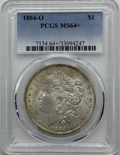 1884年 O モルガン銀貨 PCGS MS-64+