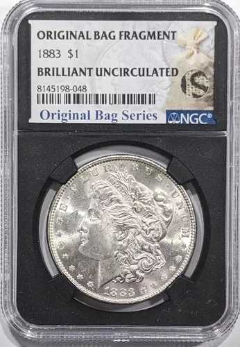 1883年 P モルガン銀貨 NGC BU オリジナルバッグシリーズ断片 42,900円