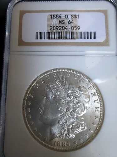 1884年Oミント モーガン銀貨 NGC MS64 - 209204-059 42,900円