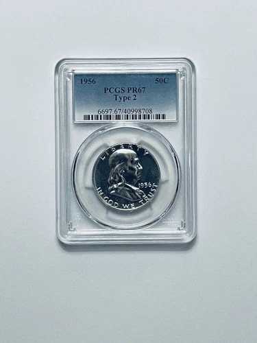 1956年フランクリン銀貨ハーフダラータイプ2 PCGS PR67