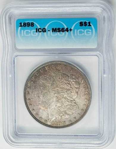 1898年 モーガン銀貨 $ MS64+ ICG 950715-15