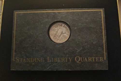 1928年Sミント スタンディング・リバティ銀貨 25セント 美品