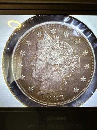 1883年 V ニッケル セント付き 金貨 美しいコイン
