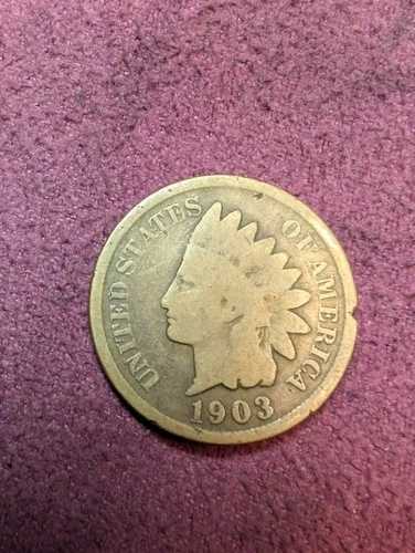 1903年インディアンヘッドセント、カラー部分エラーあり、希少品、コレクター向け