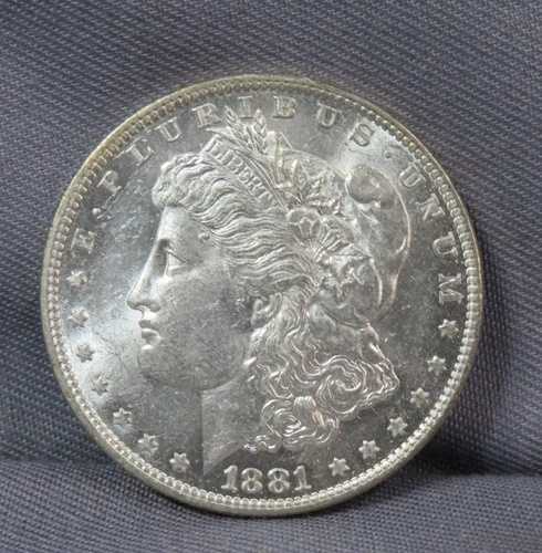 1881年モーガン銀貨 $1 (O) 素晴らしい輝き！きれい！
