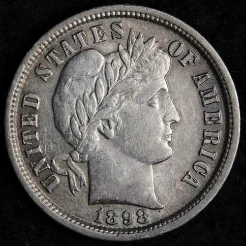 1898年 バーバー銀貨 BU *未使用* MS E166 TXFP