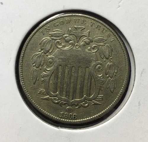 1868年 シールドニッケル金貨 42,900円