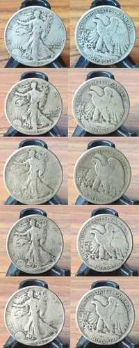 1942-P 1943-P 1944-P 1945-P 1946-P ウォーキングリバティ銀貨ハーフダラー